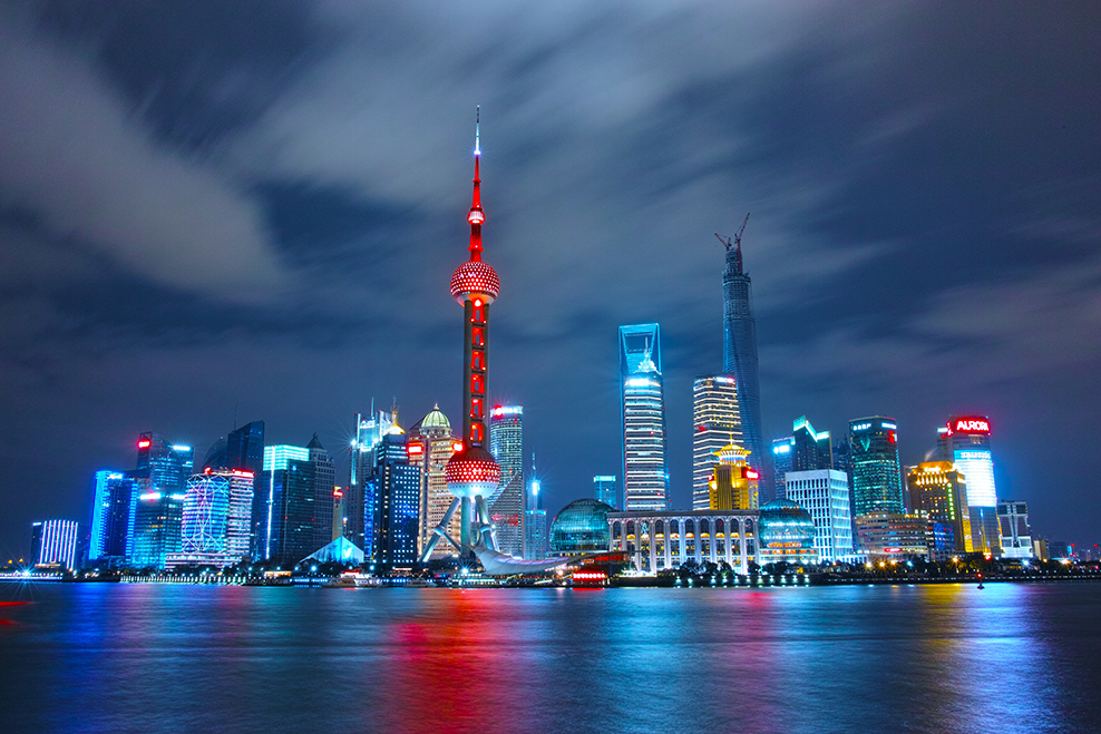 Shanghai China skyline